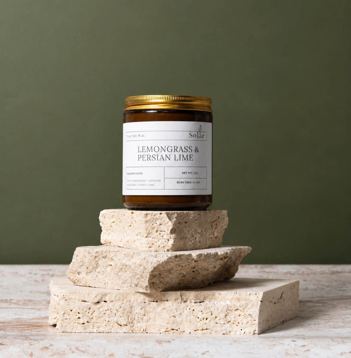 Lemongrass & Persian Lime candle