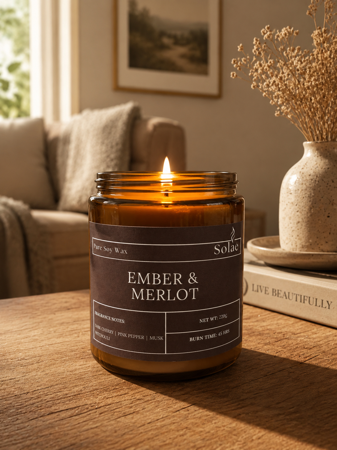 Ember & Merlot candle
