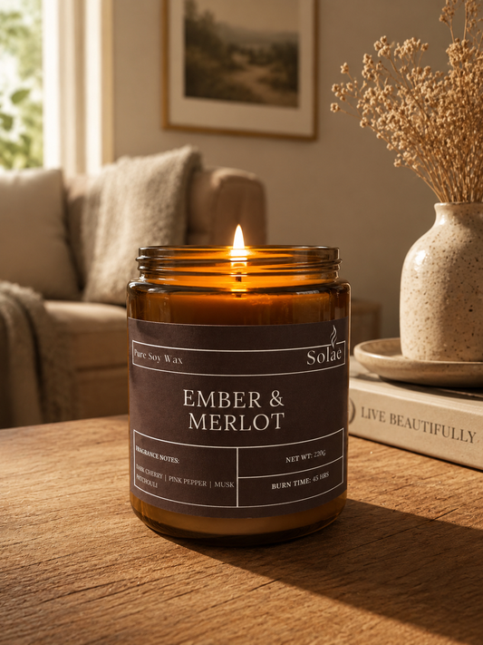 Ember & Merlot candle