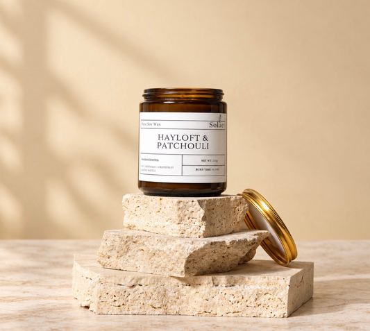 Hayloft and Patchouli candle